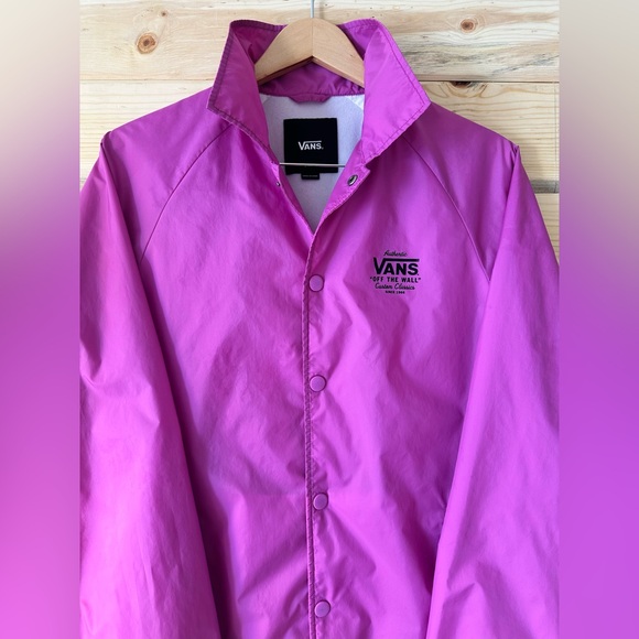 VANS women Vibrant pink magenta Windbreaker - Picture 2 of 5